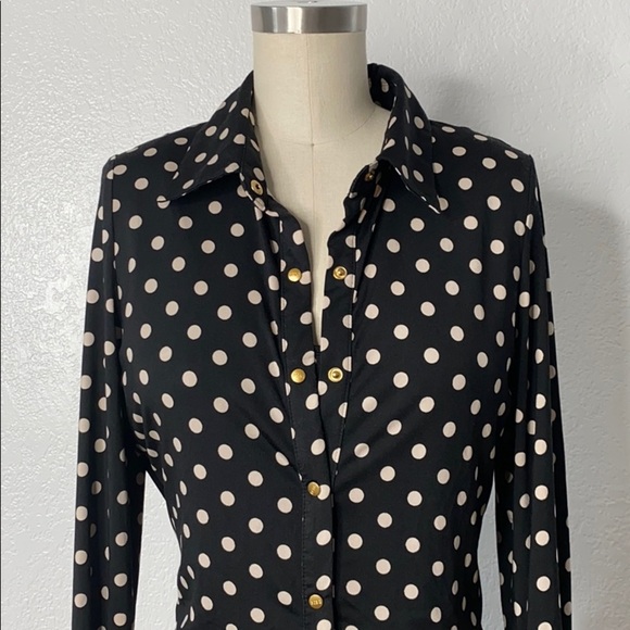 BCBGMaxAzria Y2K clueless polka dot retro vintage mod top set - Picture 6 of 11